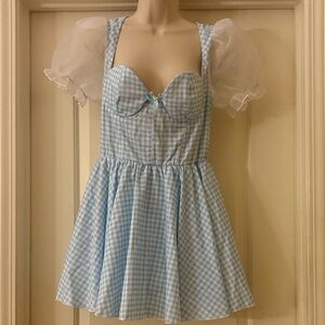 Dolls Kill Kansas Bound Costume Trickz N Treatz Wizard Of Oz‎ Dorthy Halloween